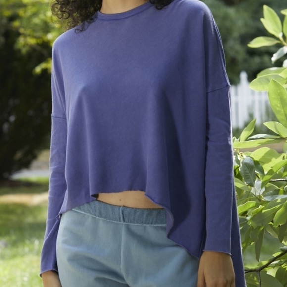 NWT Urban Outfitters Out From Under Ava Asymmetrical Tunic Top Indigo - Picture 1 of 6